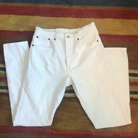 Levi's Denim - Levi’s white denim button fly